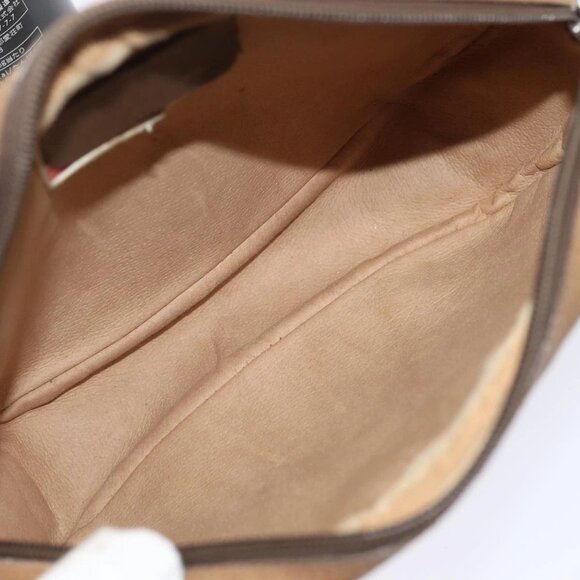 GUCCI GG Supreme Web Sherry Line Clutch Bag PVC Beige Red 89 01 034 Auth fm3793 - Picture 10 of 16